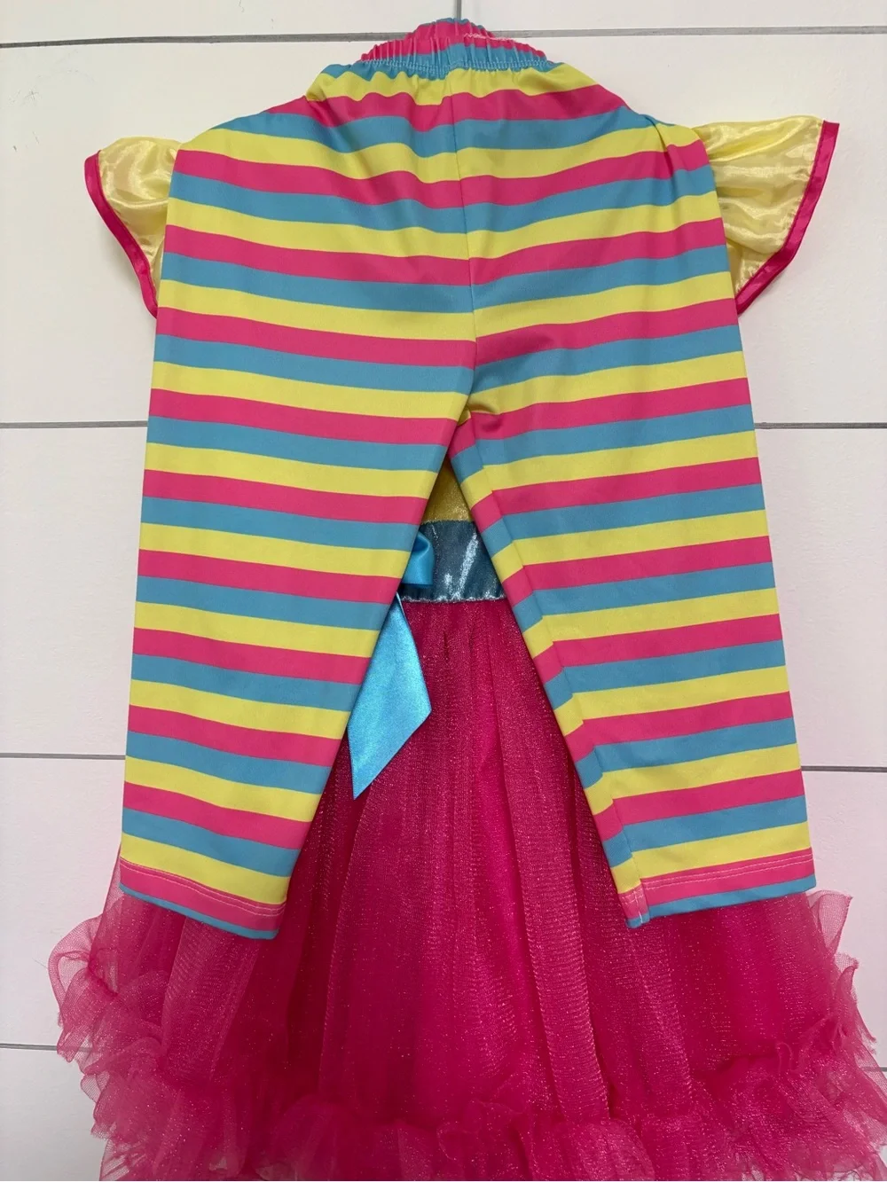 Little Adventures Fancy Nancy Inspired Dress Costume 3-5Y Medium + Leggings